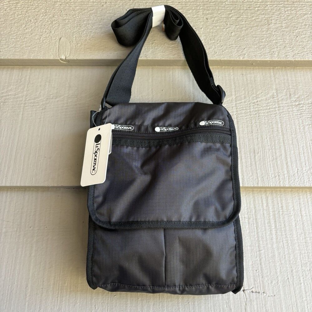 LeSportsac Essential Everyday Black Nylon Crossbody Small Bag Lightweight